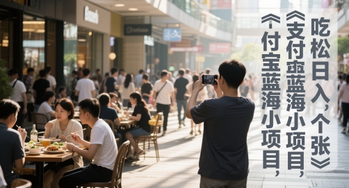 支付宝蓝海小项目，吃饭逛街拍个照，轻松日入1张-资源鲟
