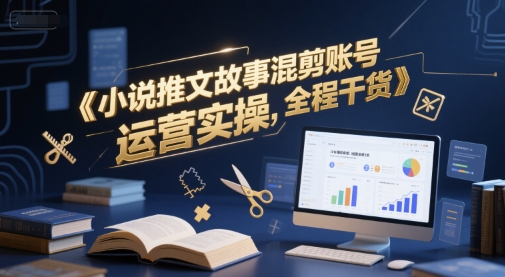 小说推文故事混剪账号运营实操，全程干货-资源鲟