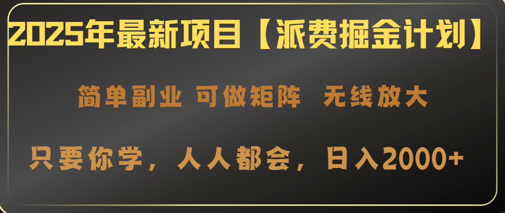 （14518期）2025年最新项目【派费掘金计划】操作简单，日入2000+-资源鲟