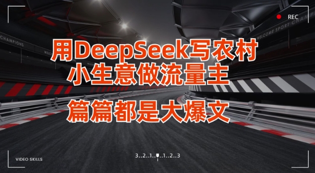 用DeepSeek写小生意做流量主，篇篇都是大爆文-资源鲟