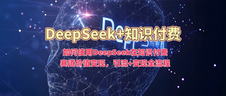 如何使用DeepSeek在知识付费赛道价值变现，引流+变现全流程-资源鲟