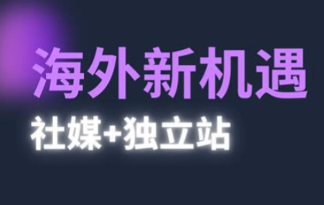 2025出海新机遇(社媒+独立站)，海外新机遇，实现独立站的高效运营与出海-资源鲟