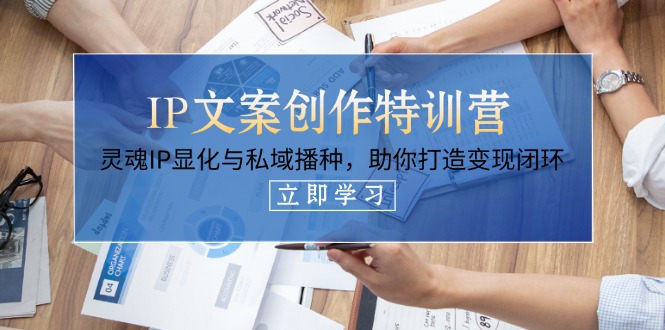 （14330期）IP文案创作特训营，灵魂IP显化与私域播种，助你打造变现闭环（14节课）-资源鲟
