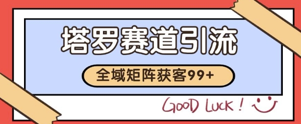 小红书某音塔罗赛道引流获客 自热矩阵日引200+【揭秘】-资源鲟