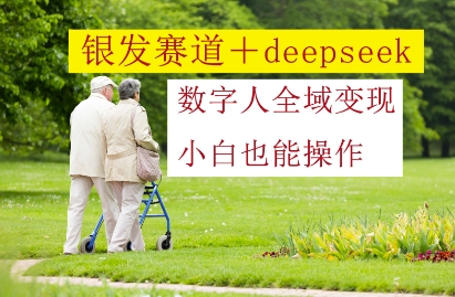 银发赛道+deepseek数字人全域变现，小白也能操作-资源鲟