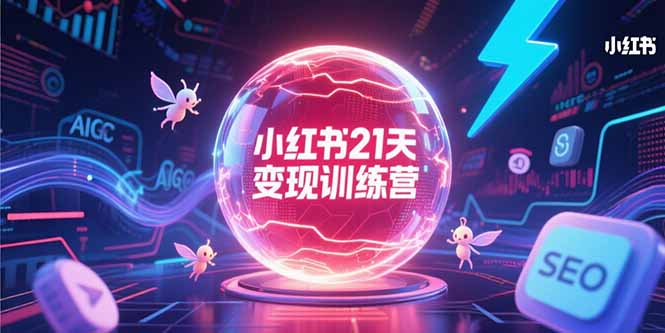 （15328期）小红书21天变现训练营，AIGC工具高效应用，SEO优化核心技巧-资源鲟