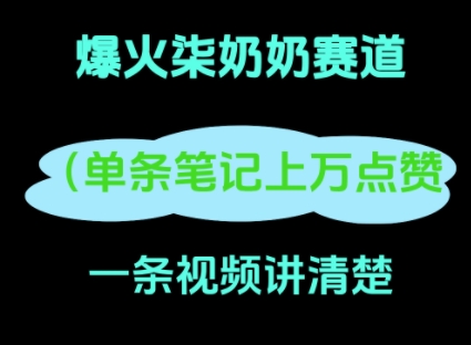 小红书爆火柒奶奶，13 天涨粉 8.7 W，全流程拆解-资源鲟