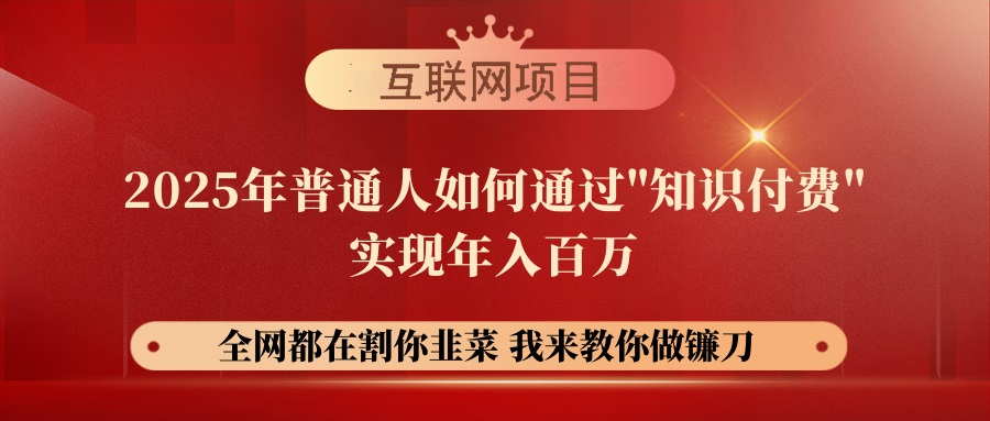（14466期）【网创项目终点站-镰刀训练营超级IP合伙人】25年普通人如何通过“知识…-资源鲟