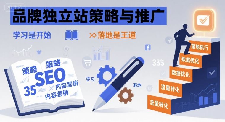 品牌独立站策略与推广，学习是开始，落地是王道-资源鲟