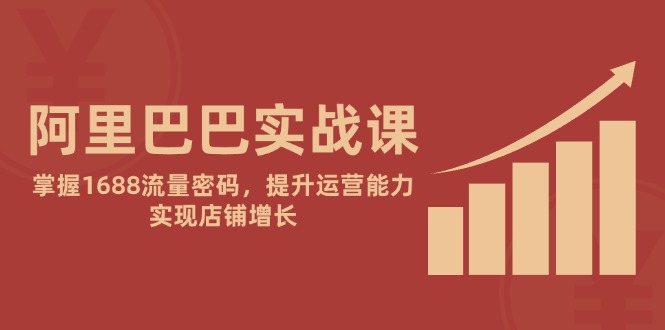 （14830期）阿里巴巴实战课：掌握1688流量密码，提升运营能力，实现店铺增长-资源鲟