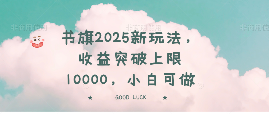 （14519期）书旗2025新玩法，收益突破上限10000，小白可做-资源鲟