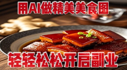 用AI做精美美食图，无需专业设备拍摄，轻轻松松开启副业-资源鲟