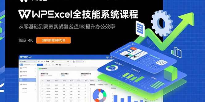 （15873期）WPS Excel全技能系统课程：从零基础到高阶实战全覆盖，全面提升办公效率-资源鲟