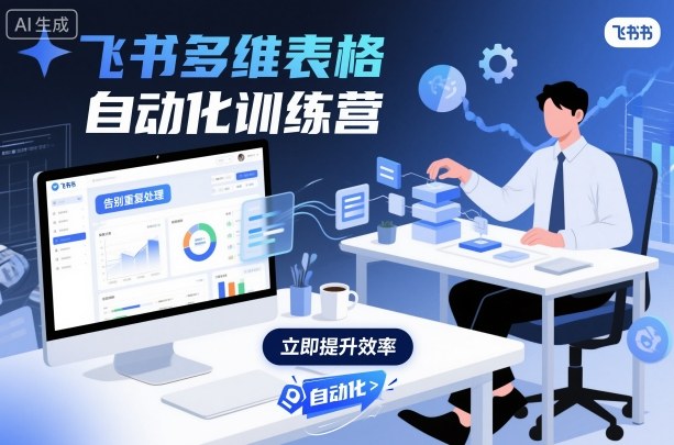 飞书多维表格自动化训练营，手把手教你告别重复处理，用多维表格开启高效办公新模式-资源鲟