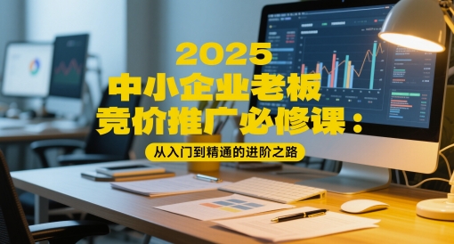 2025中小企业老板竞价推广必修课：从入门到精通的进阶之路-资源鲟