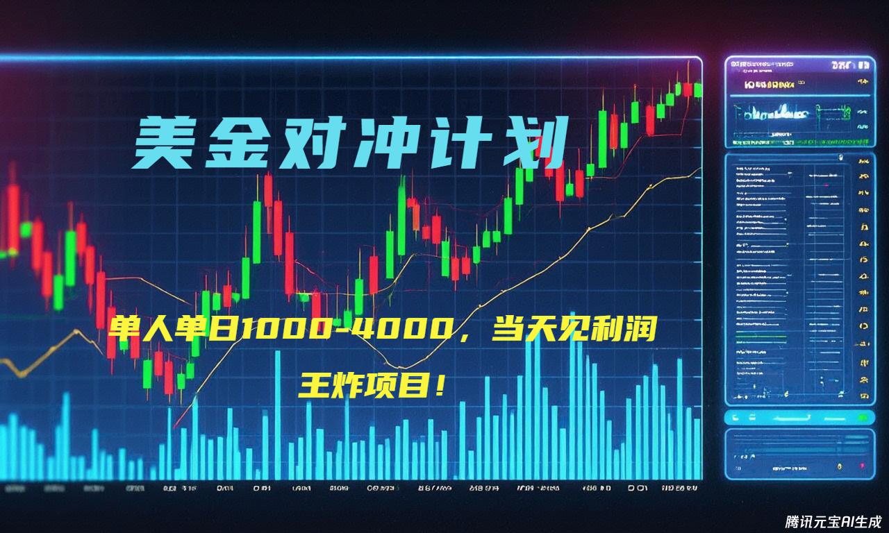 （15333期）2025年最暴力项目“美金先登计划”最新最强对冲战法，每日实际收益1K-4K-资源鲟