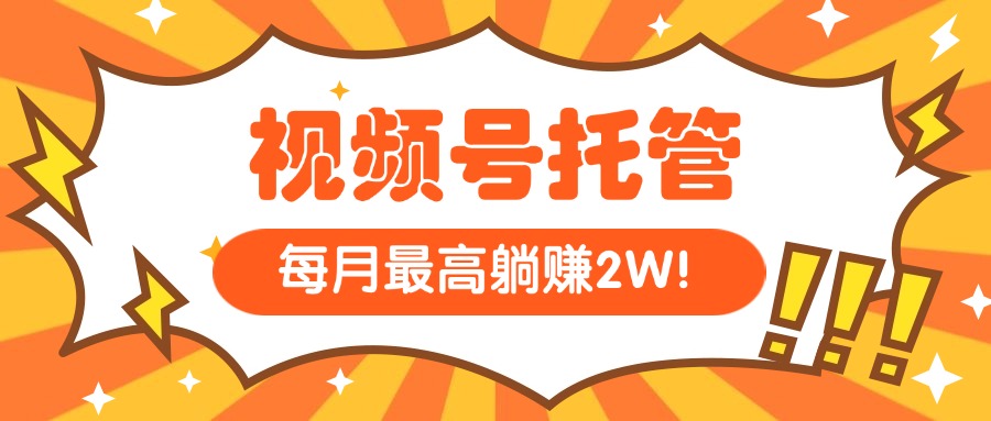 （15331期）【视频号托管 】我提供视频，你每天５分钟复制发布，最高月入1W-资源鲟