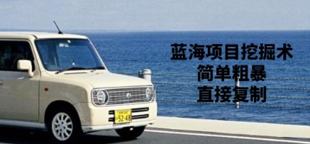 蓝海项目挖掘术，简单粗暴，直接复制-资源鲟