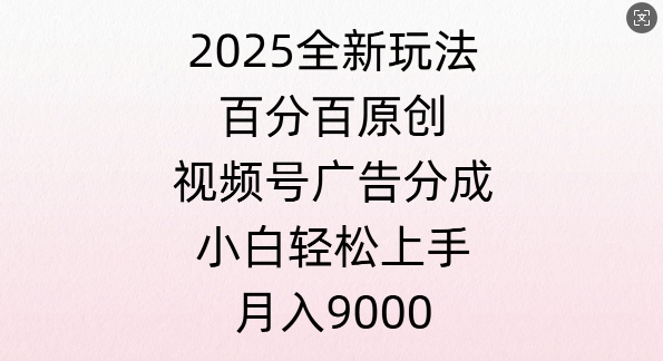 视频号创作者分成计划之情感赛道，多平台发布，多份收益-资源鲟
