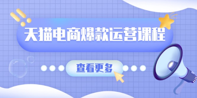 （13910期）天猫电商爆款运营课程，爆款卖点提炼与流量实操，多套模型全面学习-资源鲟