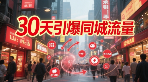 30天引爆同城流量：团购篇 认知篇 流量篇 来客篇 达人篇 老板人设IP篇 投流篇-资源鲟