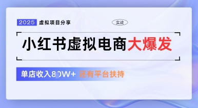 小红书虚拟电商项目，平台大力免费流量扶持，低门槛1拖3玩法-资源鲟