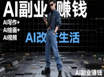 AI改变生活（Ai写作+AI绘画+Ai视频），AI副业挣钱-资源鲟