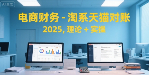 电商财务-淘系天猫对账2025，理论+实操-资源鲟