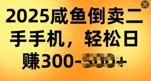 2025闲鱼倒卖二手手机，高客单，高利润，轻松日入3张-资源鲟