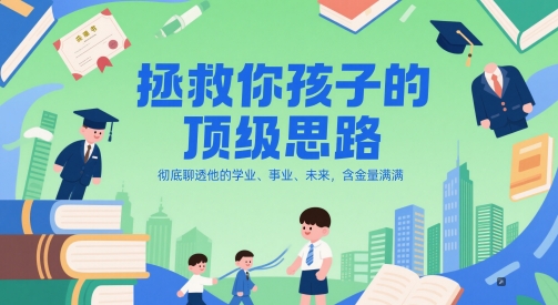 付费文章：拯救你孩子的顶级思路，彻底聊透他的学业、事业、未来，含金量满满-资源鲟