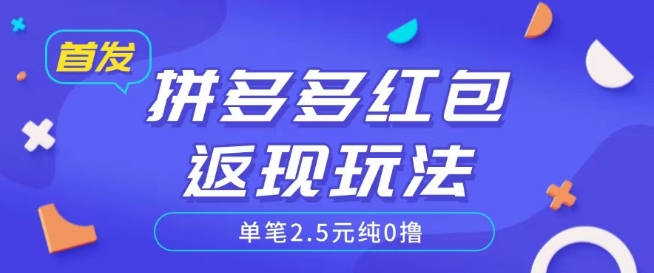 全网首发拼多多好评返现项目拆解多号多挣附带账号注册教程-资源鲟