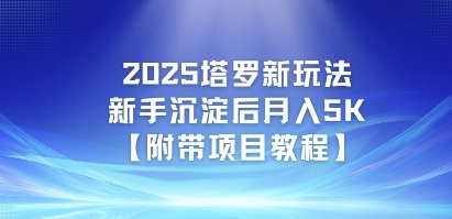 2025塔罗新玩法，新手沉淀后月入5K【附带项目教程】-资源鲟