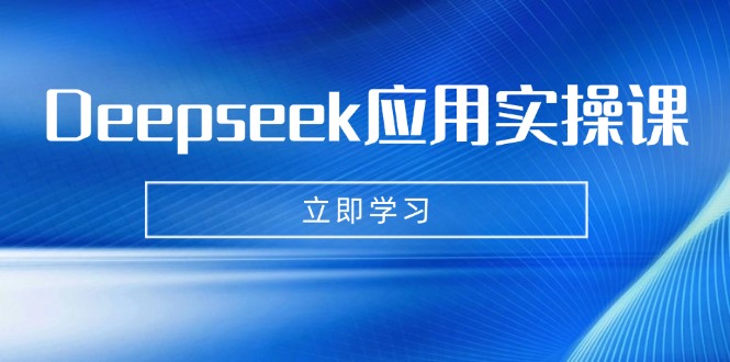 （14545期）Deepseek应用实操课：AI制作数字妈妈、写真、短视频，辅导作业，PPT制作等-资源鲟