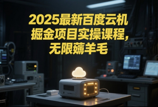 2025最新百度云机掘金项目实操课程单窗口保底5-10元月收益单窗口150+【揭秘】-资源鲟