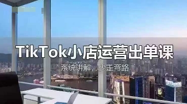 TikTok小店运营出单课，从开店选品、运营出单、发货回款，进行全流程讲解-资源鲟