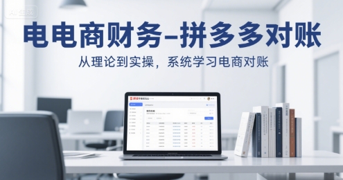 电商财务-拼多多对账，从理论到实操，系统学习电商对账-资源鲟