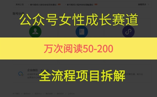 公众号女性赛道，最近爆火系列，条条作品阅读量10w+-资源鲟
