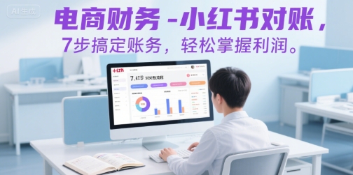 电商财务-小红书对账，7步搞定账务，轻松掌握利润-资源鲟