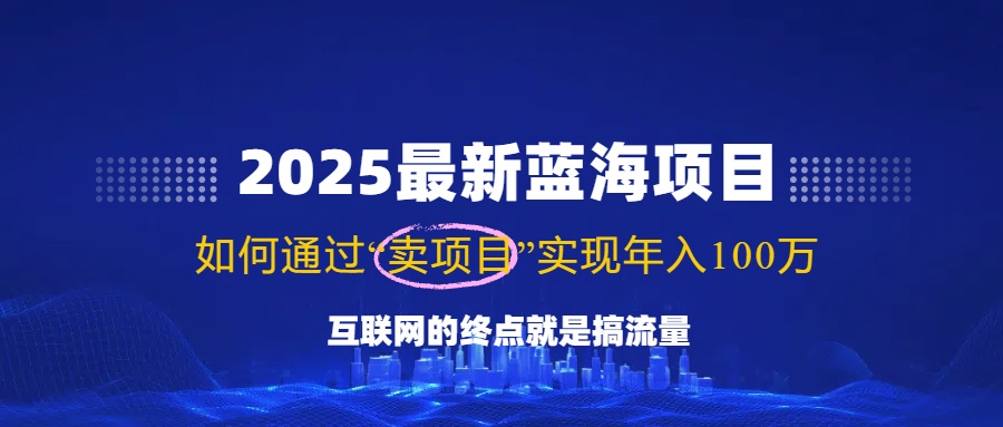 （14305期）2025最新蓝海项目，零门槛轻松复制，月入10万+，新手也能操作！-资源鲟