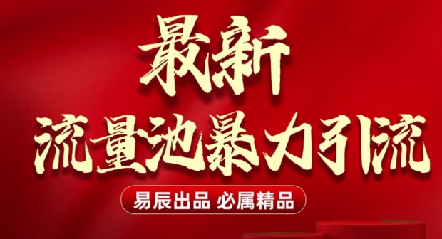 最新“流量池”无门槛暴力引流(全网首发)日引500+-资源鲟