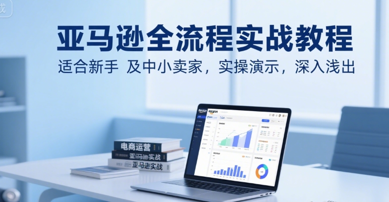 亚马逊全流程实战教程，适合新手及中小卖家，实操演示，深入浅出-资源鲟